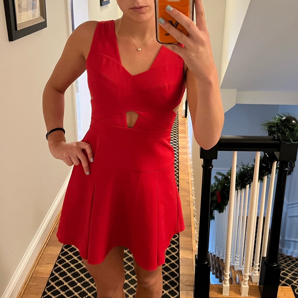 BCBG red dress